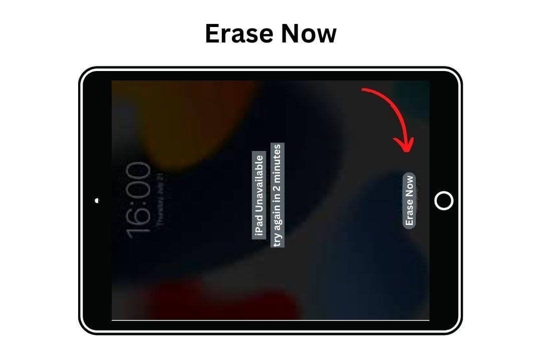erase ipad now