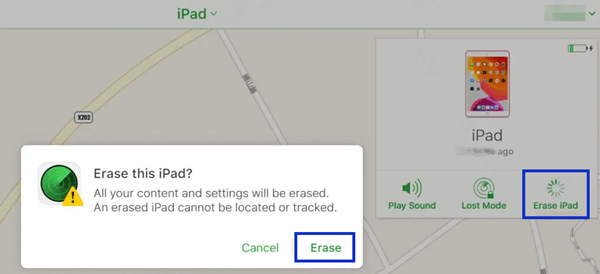 erase iPad