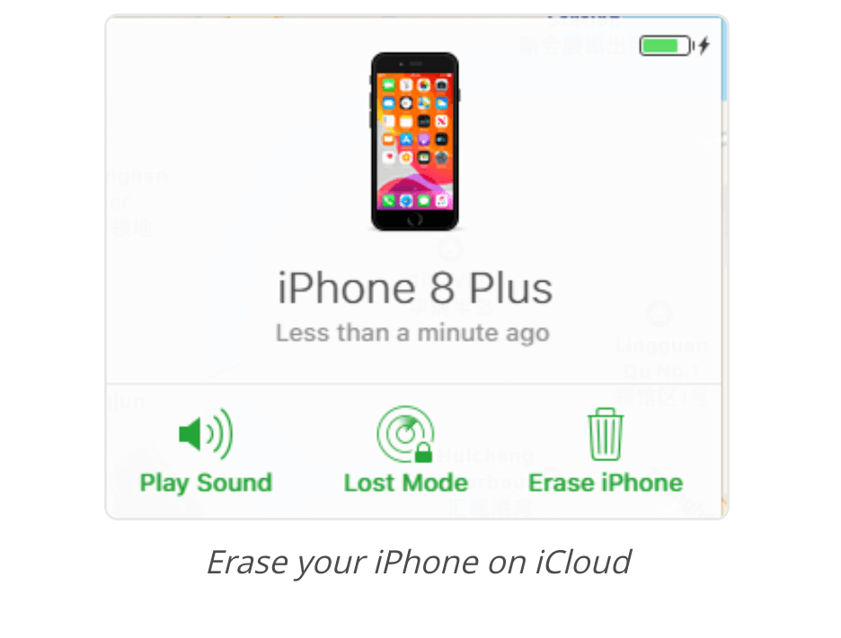 erase your iphone on icloud