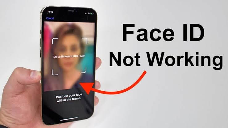 why won't my face id work on my iphone 14 plus