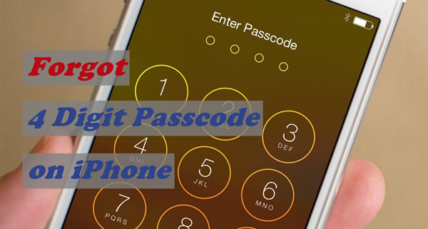 forgot 4 digit passcode on iPhone