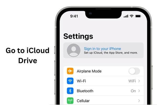 go to icloud drive