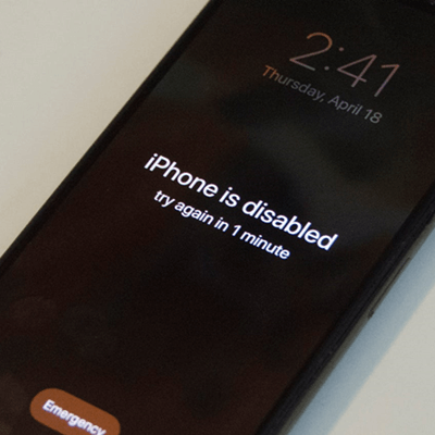 how to enable a disabled iPhone