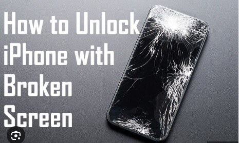 how to unlock iphone with broken screen