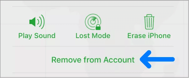 icloud remove from account