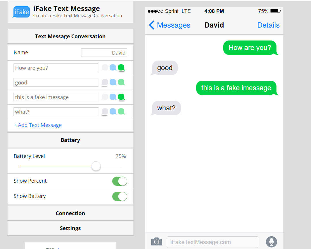 how to fake imessage