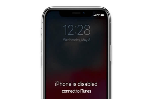 my iphone says iphone is disabled connect to itunes