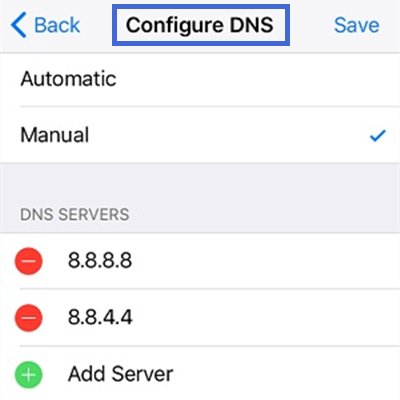 DNS configuration