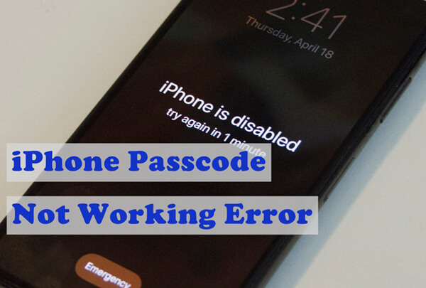 iphone passcode not working disabled