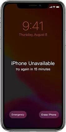 iphone unavailable screen