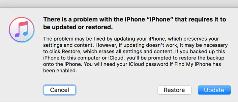 itunes restore iphone