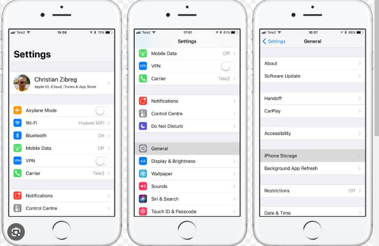 steps to manage iphone storage