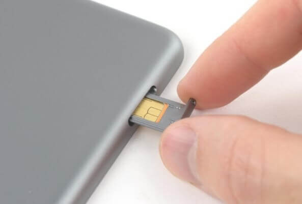 re-seat the sim card