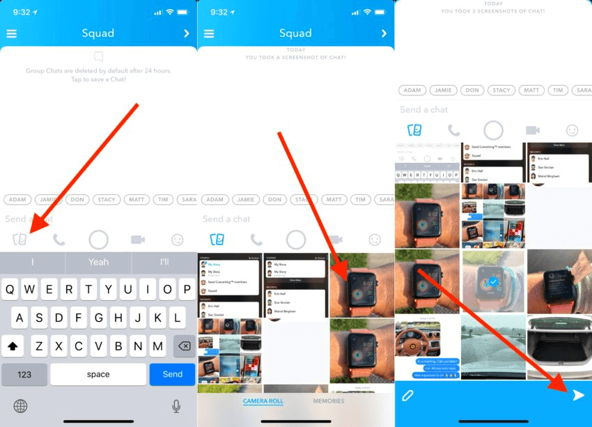 recover photos videos back into snapchat