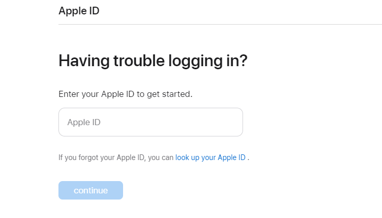 recover your Apple ID