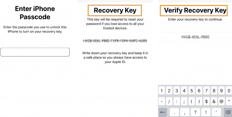 recovery key