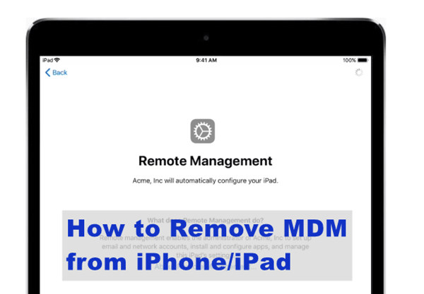 remove MDM from iPhone/iPad