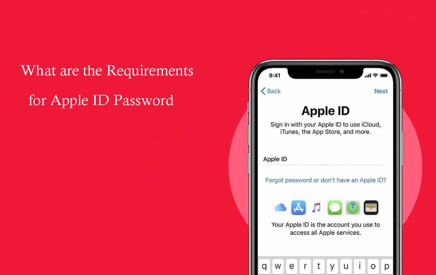 reset apple id password