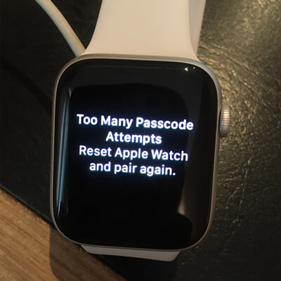 reset Apple Watch and pair again