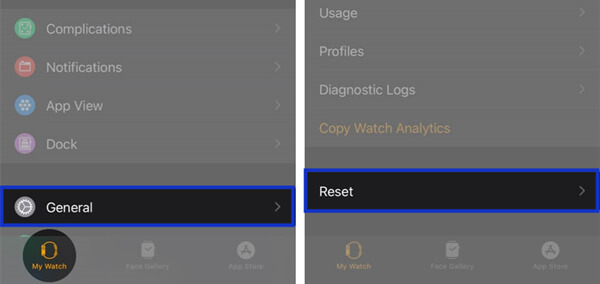 reset Apple Watch