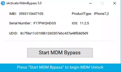Start MDM Bypass