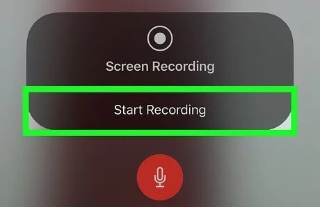 tap start recording