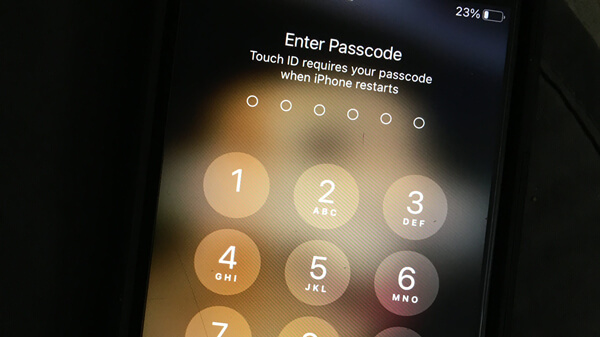 Touch ID requires passcode when iPhone restarts