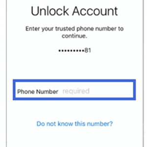 unlock account