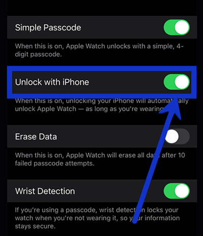 Unlock with iPhone
