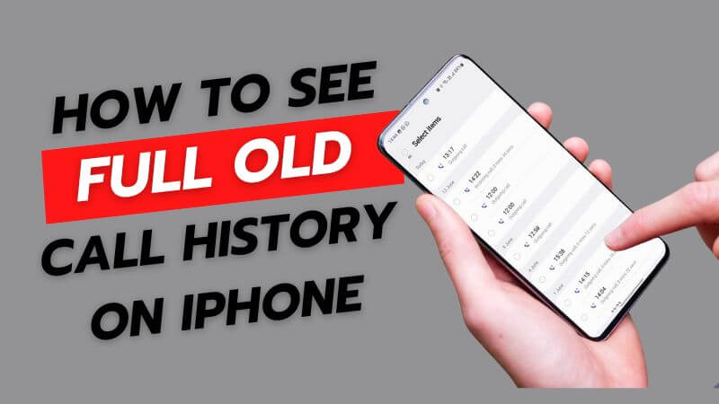 view old call history in 2023
