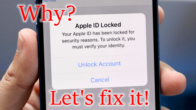 why apple id locked for security reason