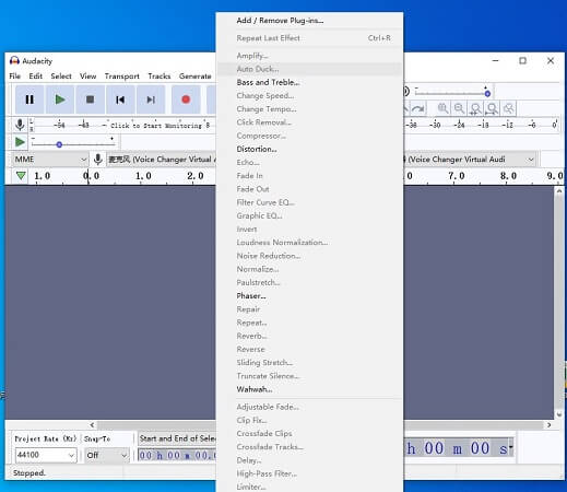 audacity voice changer