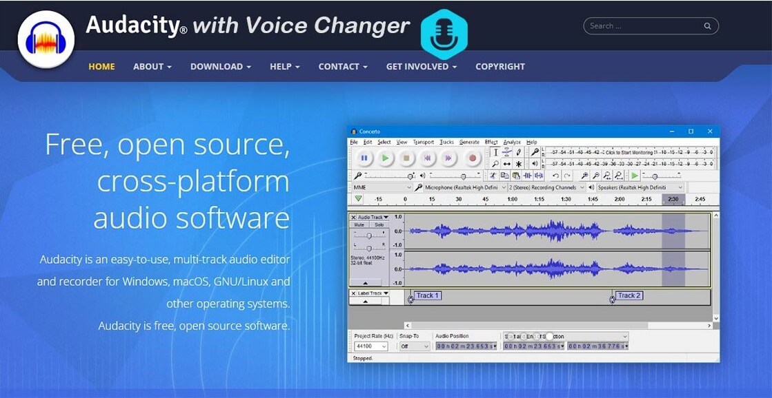 audacity voice changer cover