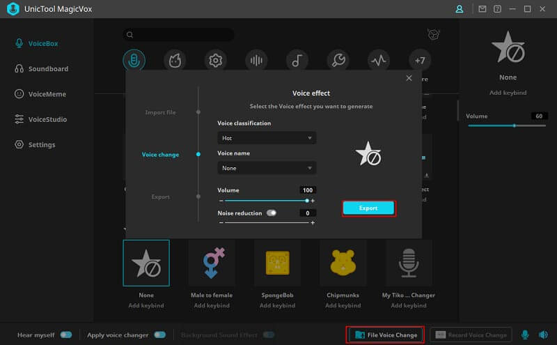 MagicVox File Voice Change