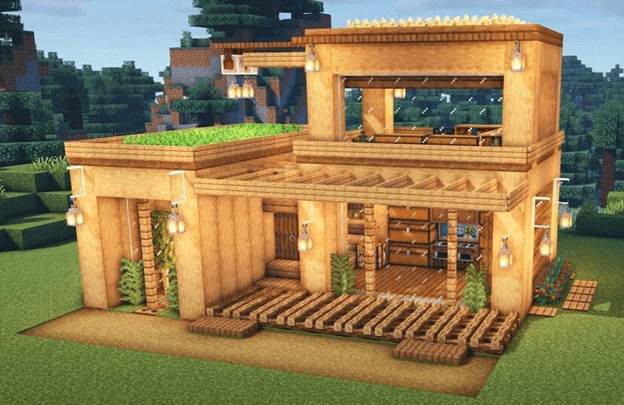 Modern Two-Floor Survival House Screenshot