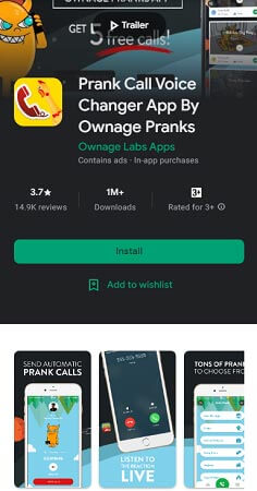 PrankCall Voice Changer App