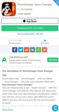 Stormtrooper Voice Changer App