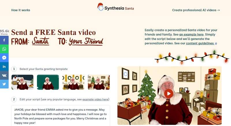Synthesia Santa