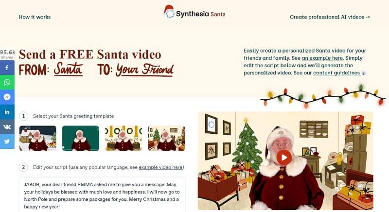 synthesia santa