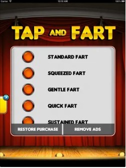 Tap & Fart App