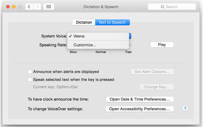 Text to Speech Mac