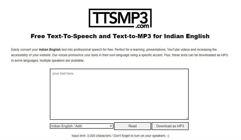 TTSMP3 Text to Speech