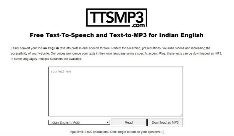 text to speech indian voice free