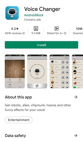 voice changer by android rock review