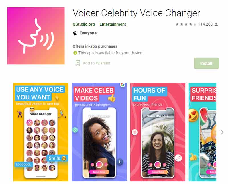 Voicer Celebrity Voice Changer