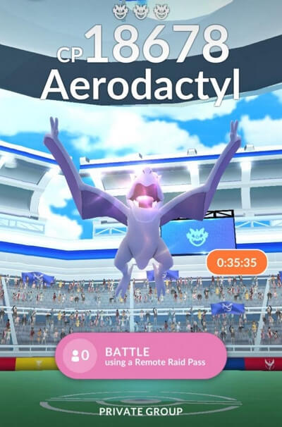 Aerodactyl raids