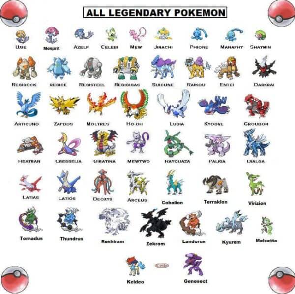 Pokemon platinum all legendaries