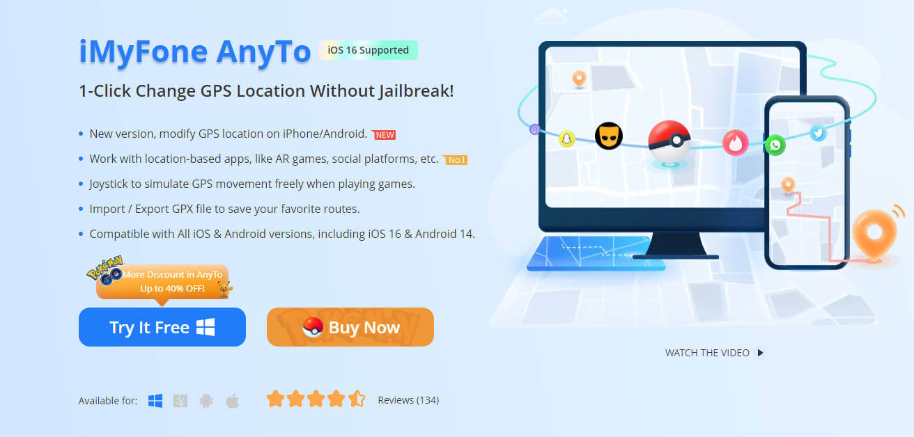 iMyFone AnyTo homepage