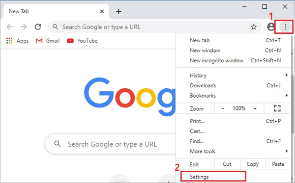 change location google chrome on computer