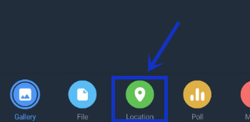 choose the Location option